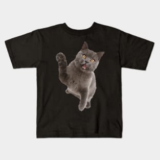 Cute Black Cat, Cat Lover Kids T-Shirt